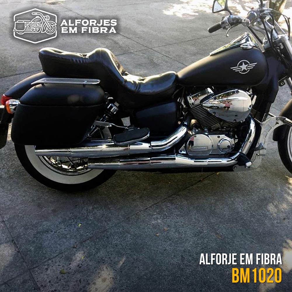 Alforjes em fibra - BM1020 Yamaha Virago Alforjes em fibra - BM1020 Yamaha Virago
